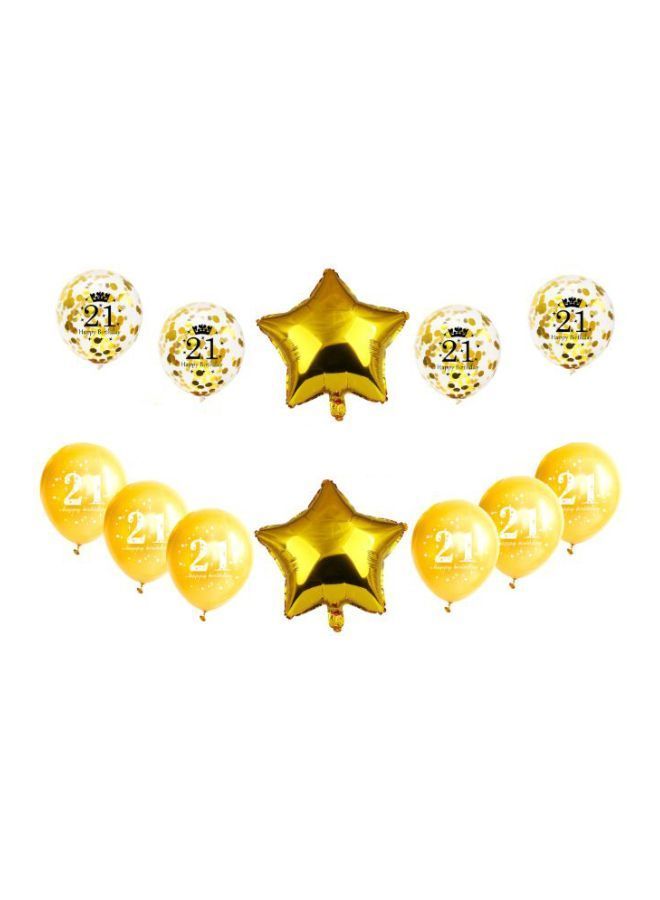 NIBEMINENT 25-Piece Happy Birthday Aluminium Foil Balloon Cover Set - Image 3