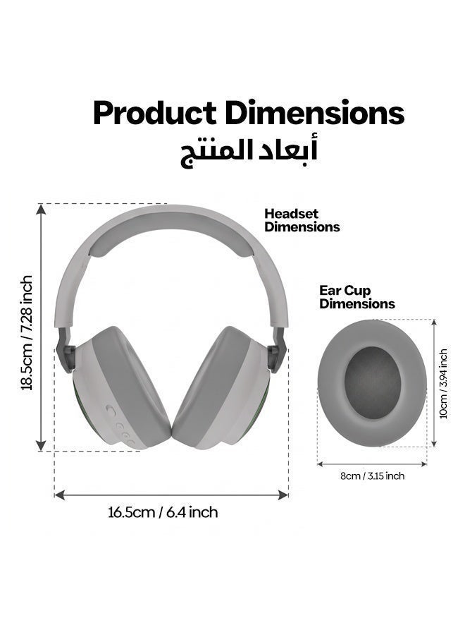 Faster BG600 STRAYGOS Wireless Gaming Headset – Tri-Mode 2.4GHz + Bluetooth + Wired, Ultra Low Latency, 50mm Drivers, ENC Noise-Canceling Mic, RGB Light FX, 10H Playtime, Over-Ear Gaming Headphones for PS5/PS4/PC/Mac/Xbox/Switch, Beige - Image 5