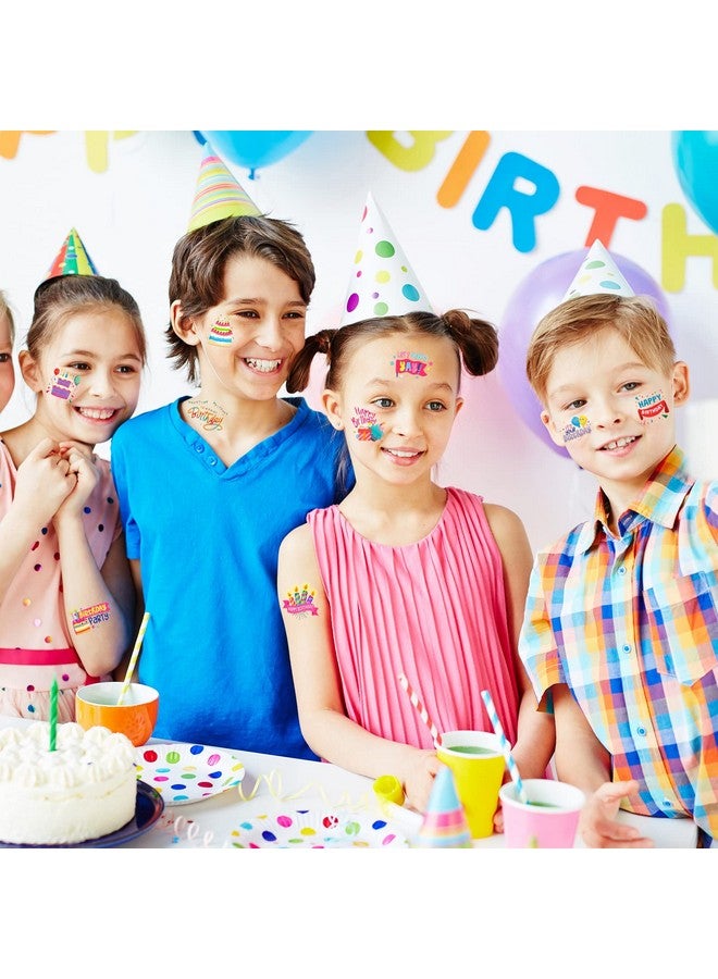 Containlol 6 Sheets Happy Birthday Stickers For Kids Adults Colorful Adhesive Birthday Cake Scrapbook Stickers For Birthday Party Gift Wrap Home Classroom Decoration - Image 5