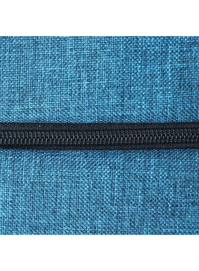 شنطة لاب توب قماش مبطنة ستار، مخرج USB ستار، 4 سوستة، 18 بوصة - تركواز - Image 2