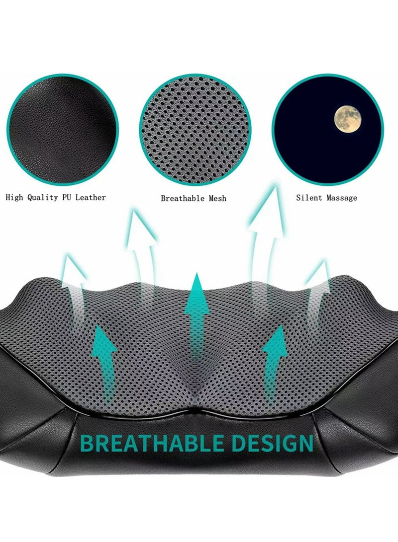 COOLBABY Back Massager Electric Deep Tissue 3D Kneading Massage Pillow With Heating For Shoulders Legs Relieves Muscle Pain Use At Home Car And Office