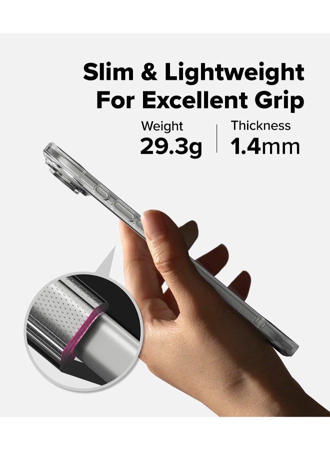 اس-توب جراب شفاف لموبايل ايفون 17 اير - حماية من السقوط ومقاوم للخدش، مضاد للاصفرار مع طبقة حماية مزدوجة وتصميم نحيف وشفاف - Image 3