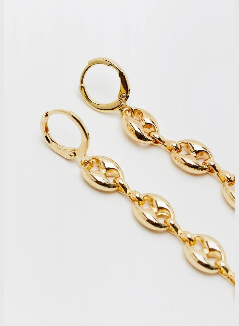PULL&BEAR Chain hoop earrings