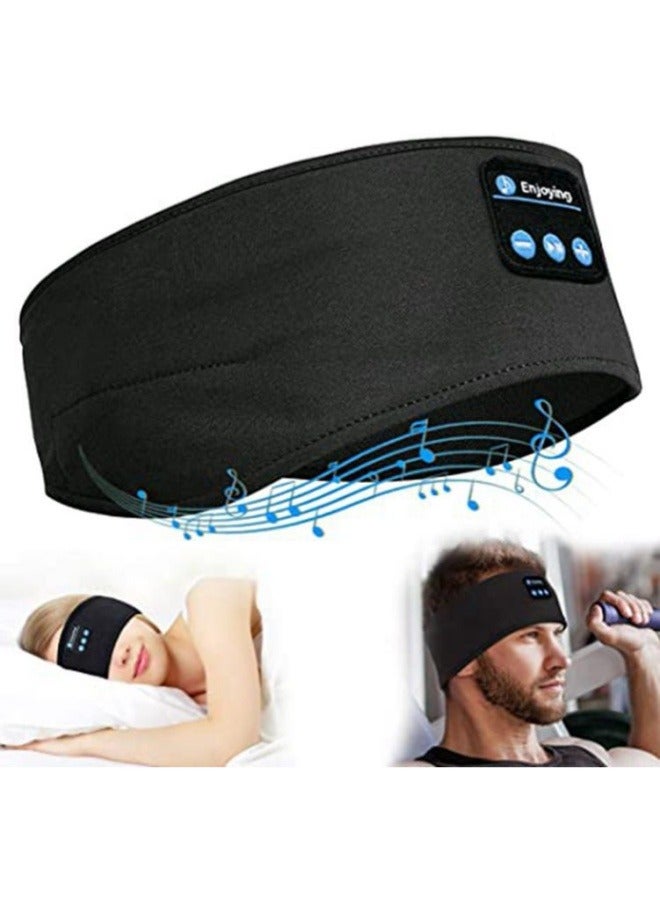 Generic Sports headband with Bluetooth earphones, wireless music earphones, sleep mask earplugs, suitable for side lying exercise, running, insomnia, travel, yoga, IPX6 waterproof  - Image 1