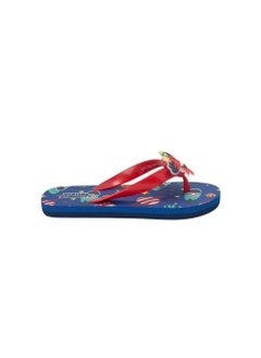 Printed T-Strap Slippers