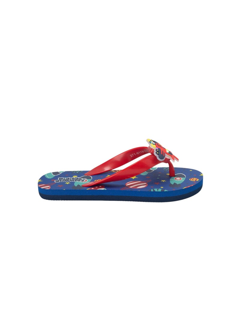 Bata - Printed T-Strap Slippers - Image 1