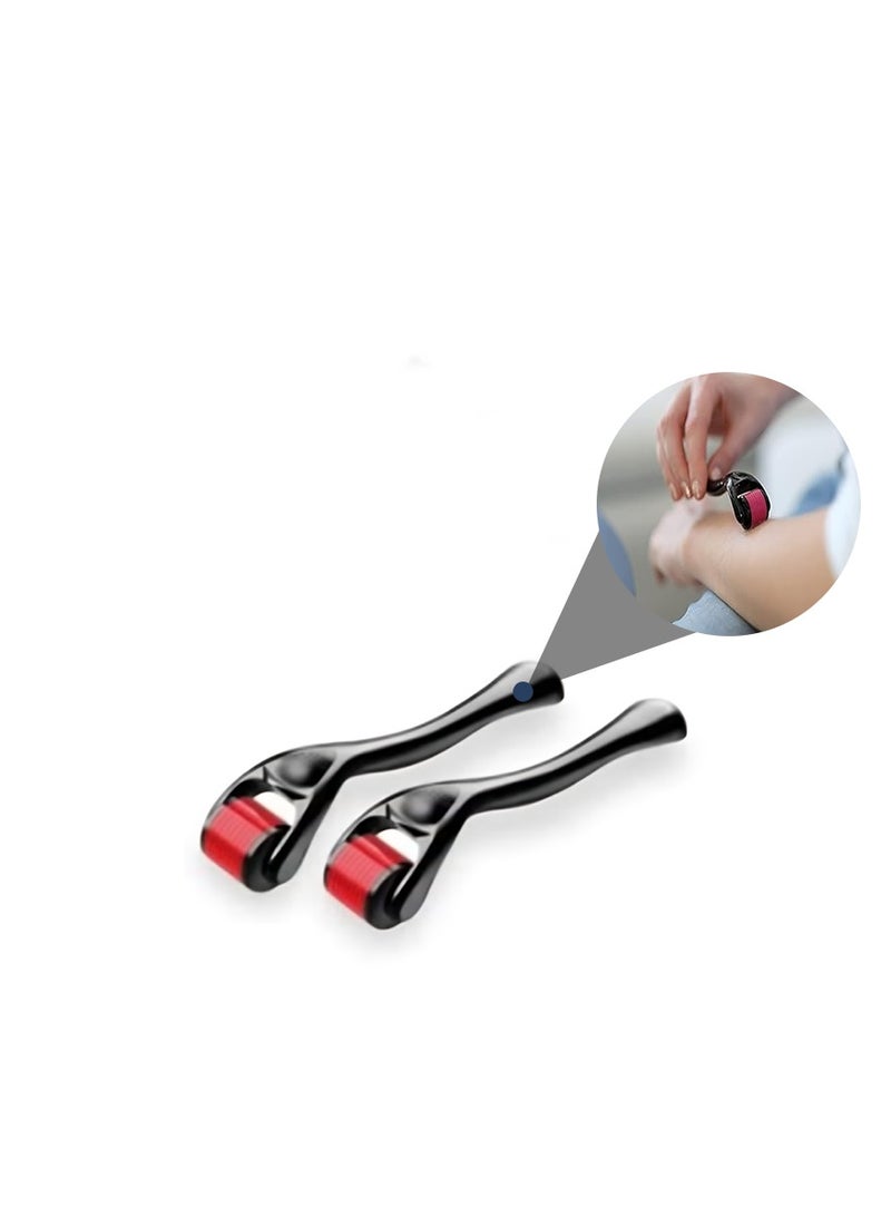 Relax Smart Skin Roller 2-Pack Microneedle Titanium Derma Roller for Face and Scalp – Skin Care Tool for Men and Women - Image 1