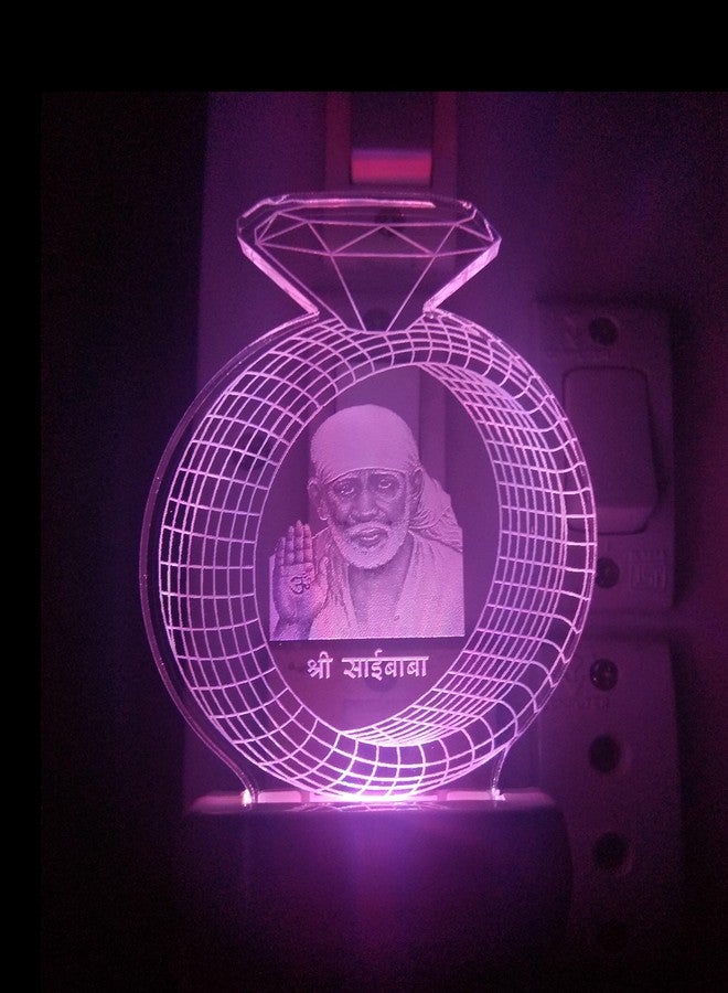 SHINDE EXPORTS Sai Baba 3D Illusion Colour Changing LED Lamp - Image 4