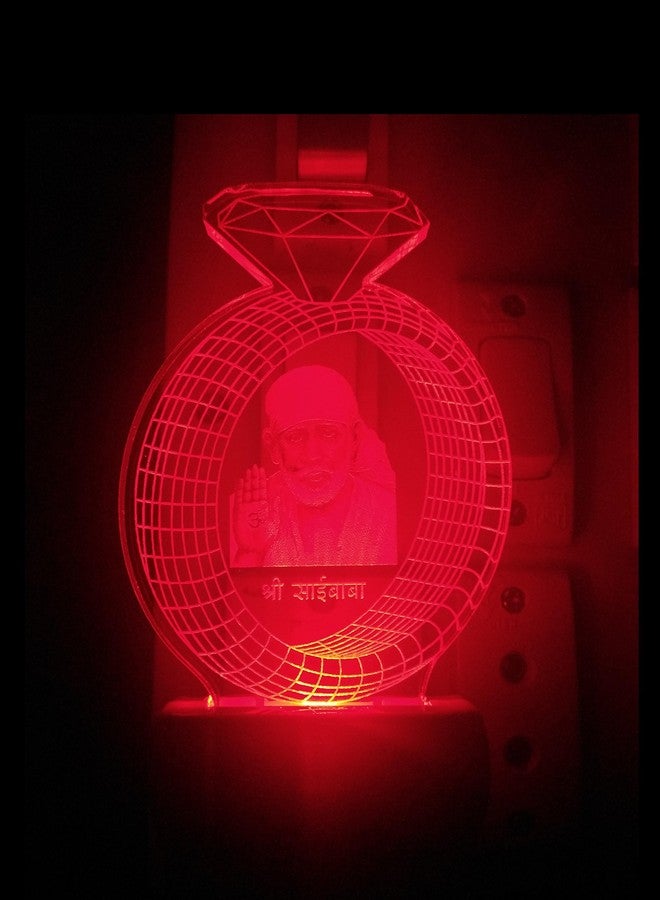 SHINDE EXPORTS Sai Baba 3D Illusion Colour Changing LED Lamp - Image 5
