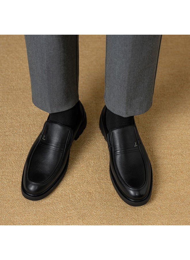 یاركون 【leap Month Shoes】 أحذية الرجال من جلد طبيعي قابلة للتنفس ونعل ناعم وأحذية انزلاقية، أحذية جلدية عادية للعمل للصيف - Image 5