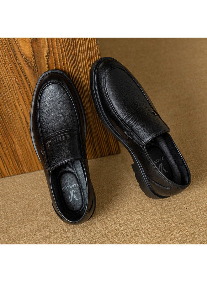 یاركون 【leap Month Shoes】 أحذية الرجال من جلد طبيعي قابلة للتنفس ونعل ناعم وأحذية انزلاقية، أحذية جلدية عادية للعمل للصيف - Image 3