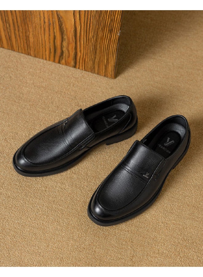 یاركون 【leap Month Shoes】 أحذية الرجال من جلد طبيعي قابلة للتنفس ونعل ناعم وأحذية انزلاقية، أحذية جلدية عادية للعمل للصيف - Image 1