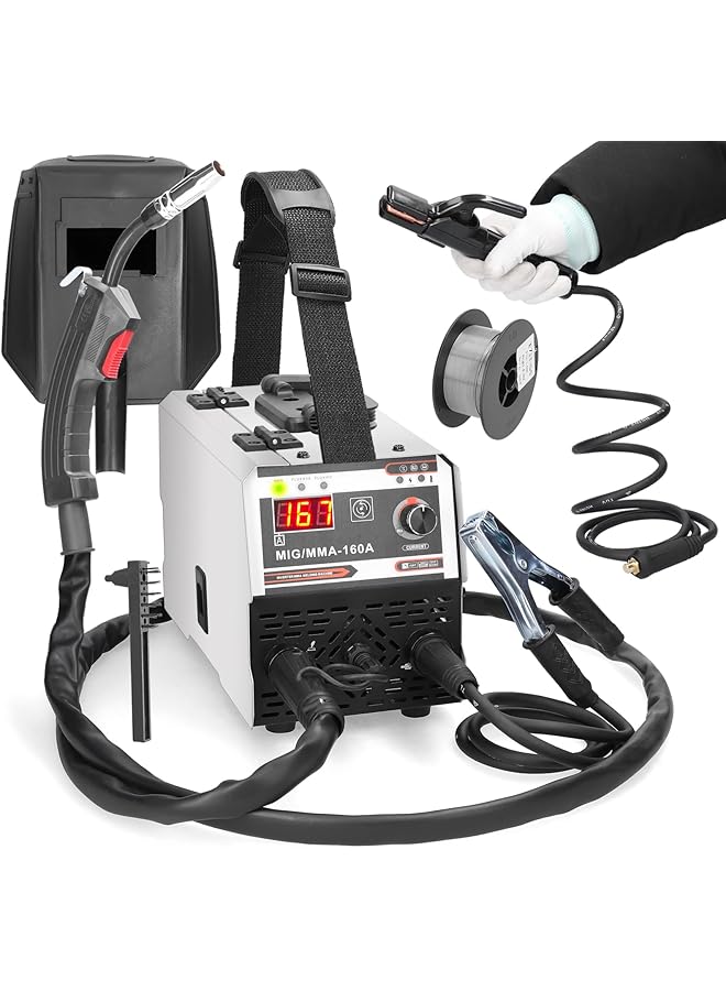 erorex 2In1 Mig Mma Welders Carbon Dioxide Gases Shielded And Manual Welding Multipurpose Igbt Direct Current Inverter Welders Built In Wire Feeding Mechanism - Image 1