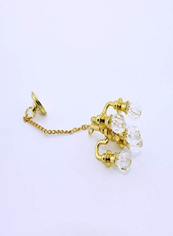 SXFSE Dollhouse Decoration Accessories, 1:12 Dollhouse Miniature Scene Model Chandelier (Gold, 55 x 20 mm) - Image 4