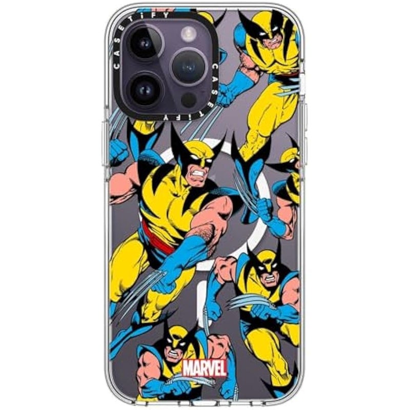 Casetify Clear iPhone 14 Pro Max Case 【Deadpool & Wolverine Co-Lab/Not Yellowing / 6.6ft Drop Protection/Magsafe】 - Wolverine Pattern Case - Clear - Image 2