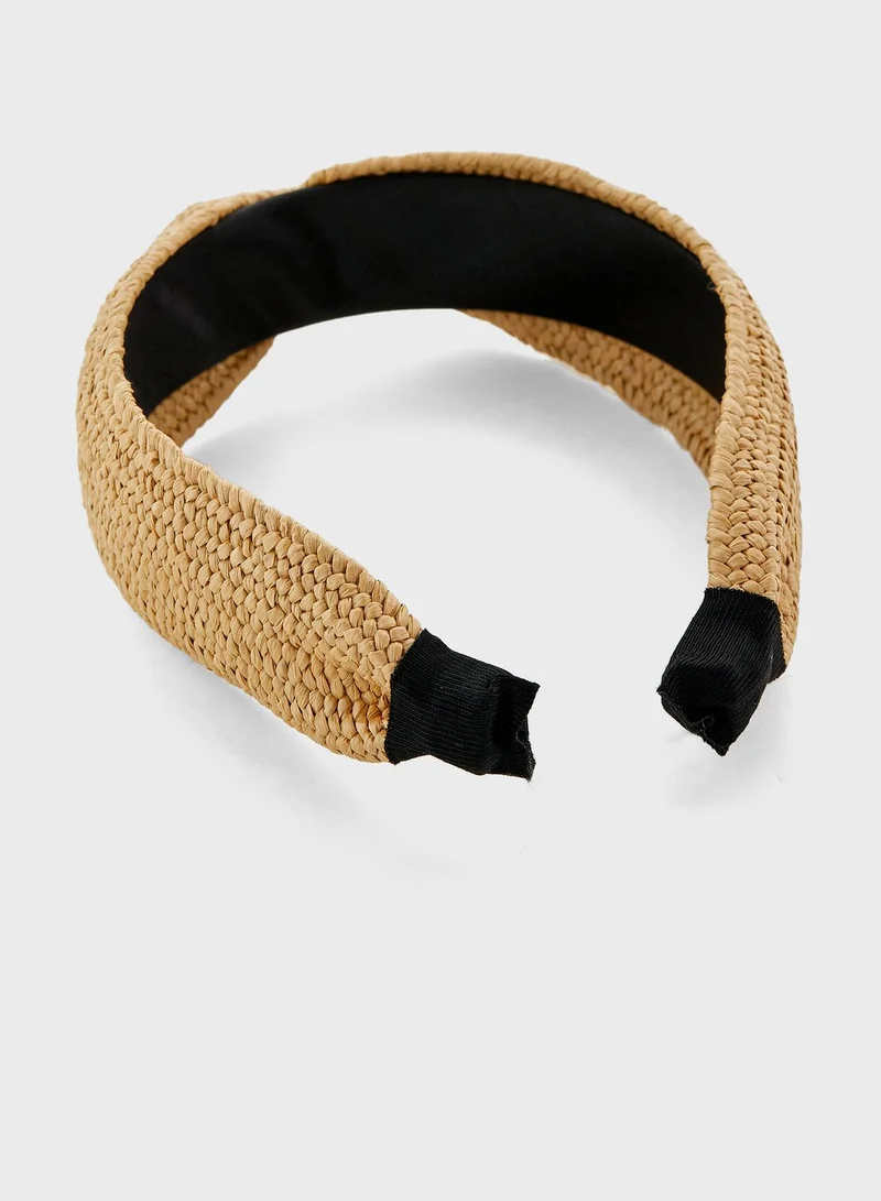 Ginger Straw Twist Headband