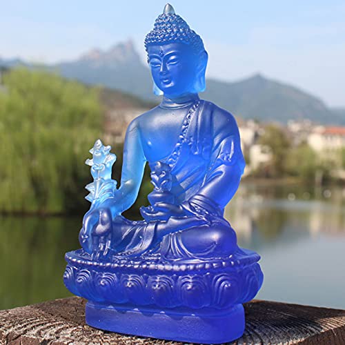 Acxico 1Pcs Buddha Medicine Figure Statue Altar Buddhist Resin Fengshui - Image 4