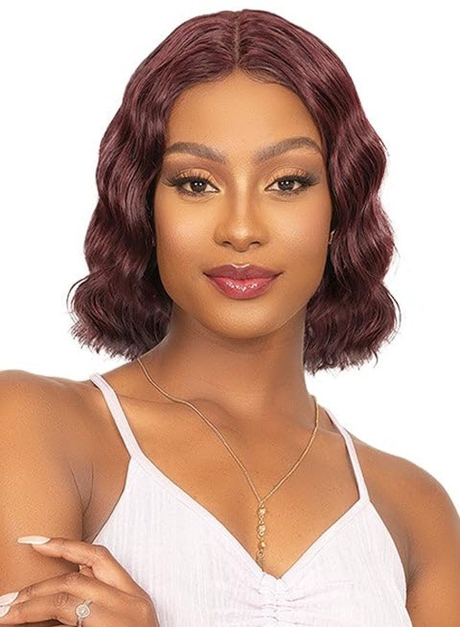 Janet Collection Natural Deep Part 100% Natural Virgin Remy Human Hair Loose Deep Wave Hair KAMEL Wig with Baby Hair. (COLOR# 99J) - Image 1