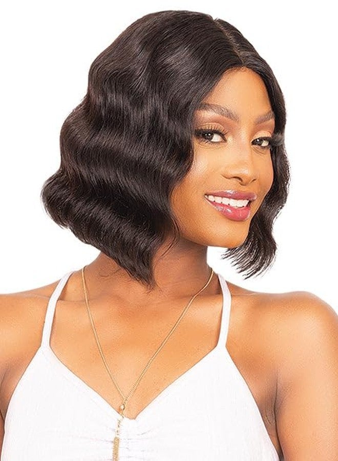 Janet Collection Natural Deep Part 100% Natural Virgin Remy Human Hair Loose Deep Wave Hair KAMEL Wig with Baby Hair. (COLOR# 99J) - Image 5
