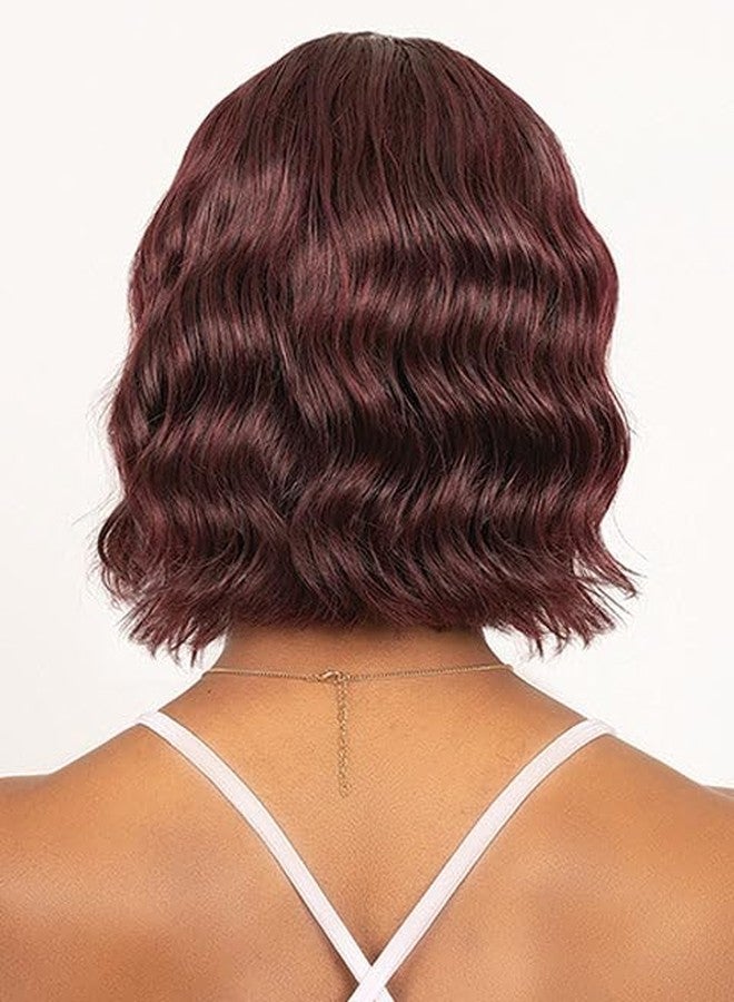 Janet Collection Natural Deep Part 100% Natural Virgin Remy Human Hair Loose Deep Wave Hair KAMEL Wig with Baby Hair. (COLOR# 99J) - Image 4