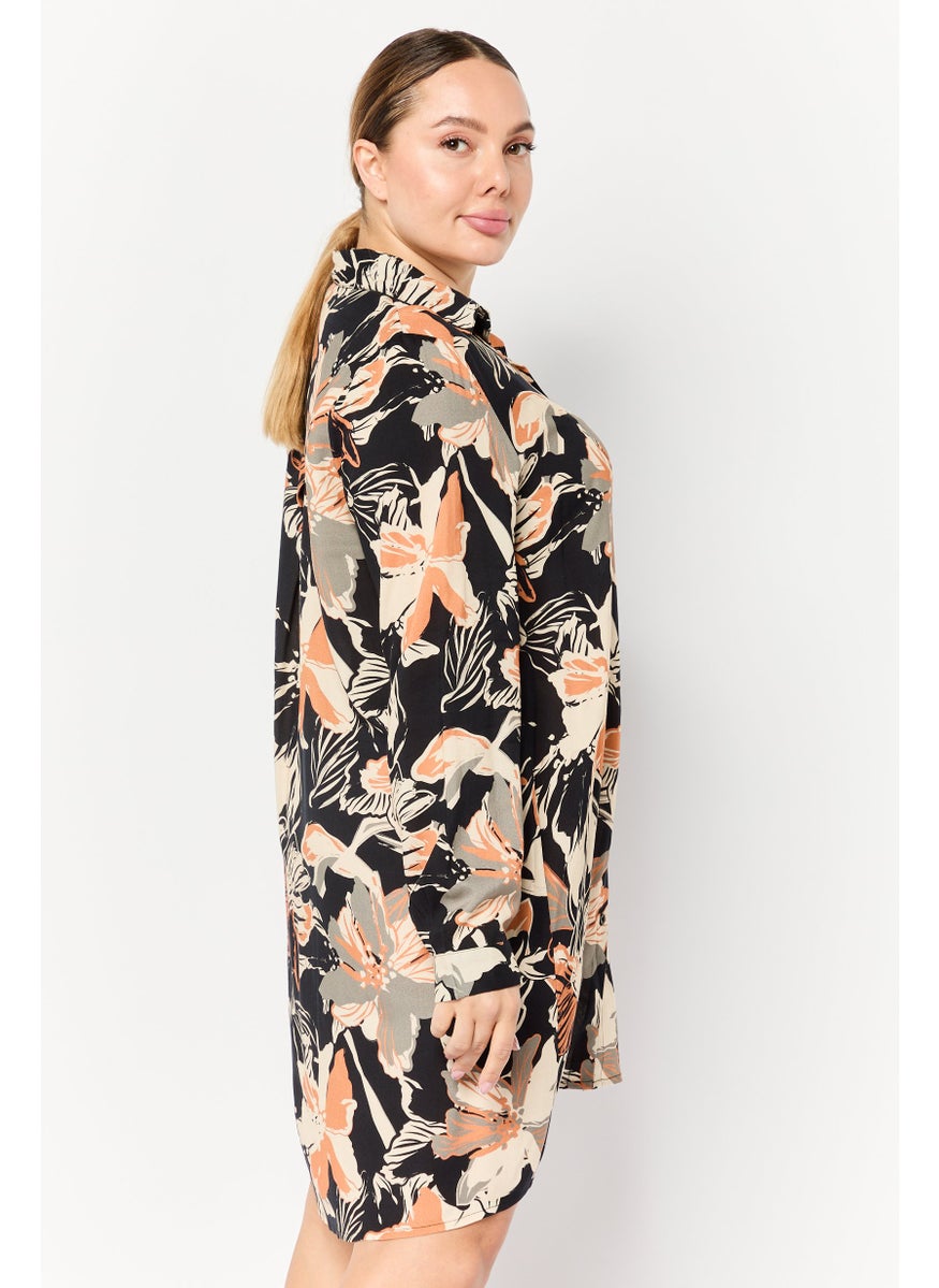 Juicy Couture Women Allover Print Shirt Dress, Multicolor  - Image 3