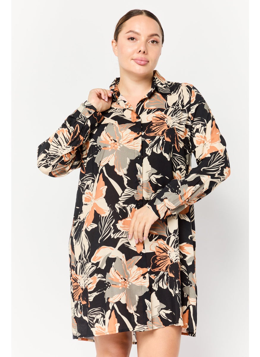 Juicy Couture Women Allover Print Shirt Dress, Multicolor  - Image 1