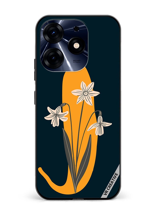 VR CREATIVE Protective Case Cover For Tecno Spark 10 Pro Alphabet J Design Multicolour - Image 1