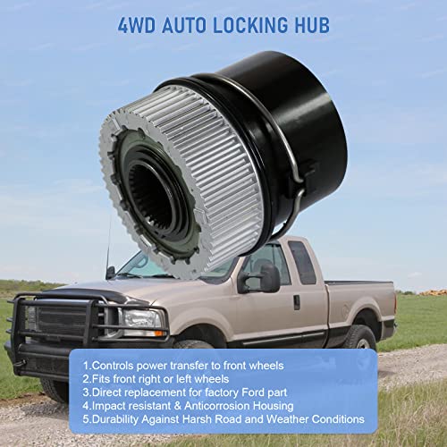 DICMIC محور قفل تلقائي 4WD لسيارات فورد F250 F350 F450 F550 من 1999-2004، فورد إكسبيديشن من 2001-2002، فورد إكسبلورر من 2000-2005، لينكولن نافيجيتور من 2001-2002 استبدال# 600-203، 1C3Z-3B396-CB - Image 2