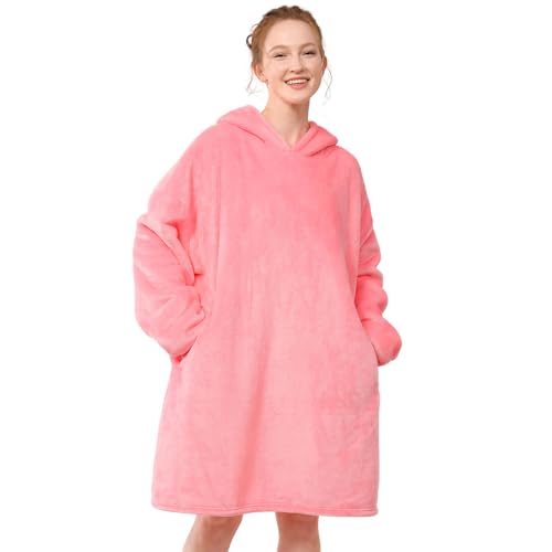 LetsFunny Blanket Hoodie,Oversized Wearable Sherpa Fleece Blanket Sweatshirt,Super Soft Warm Cozy with Giant Pocket,Gifts for Women Men Adults Teenagers Kids, One Size Fits All - Image 1