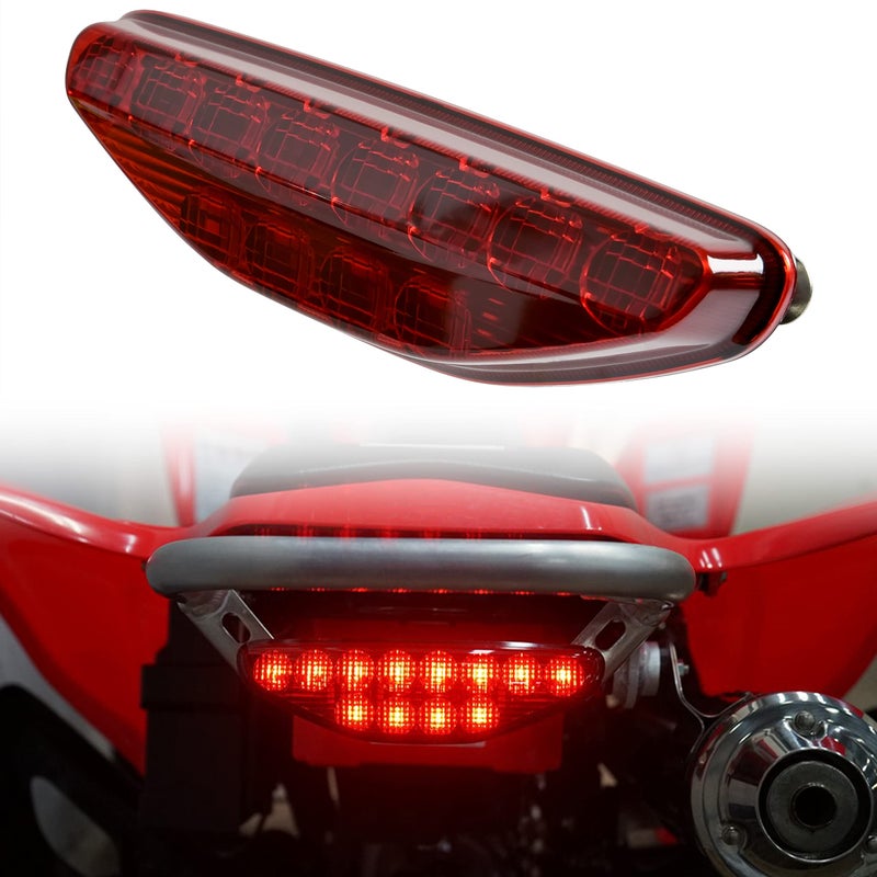 SAUTVS ATV Red LED Tail Light Assembly for Honda TRX 450R Rear Brake Stop Light Tail Lamp for Honda TRX 450 R ER 20062014 Accessories 1PCS