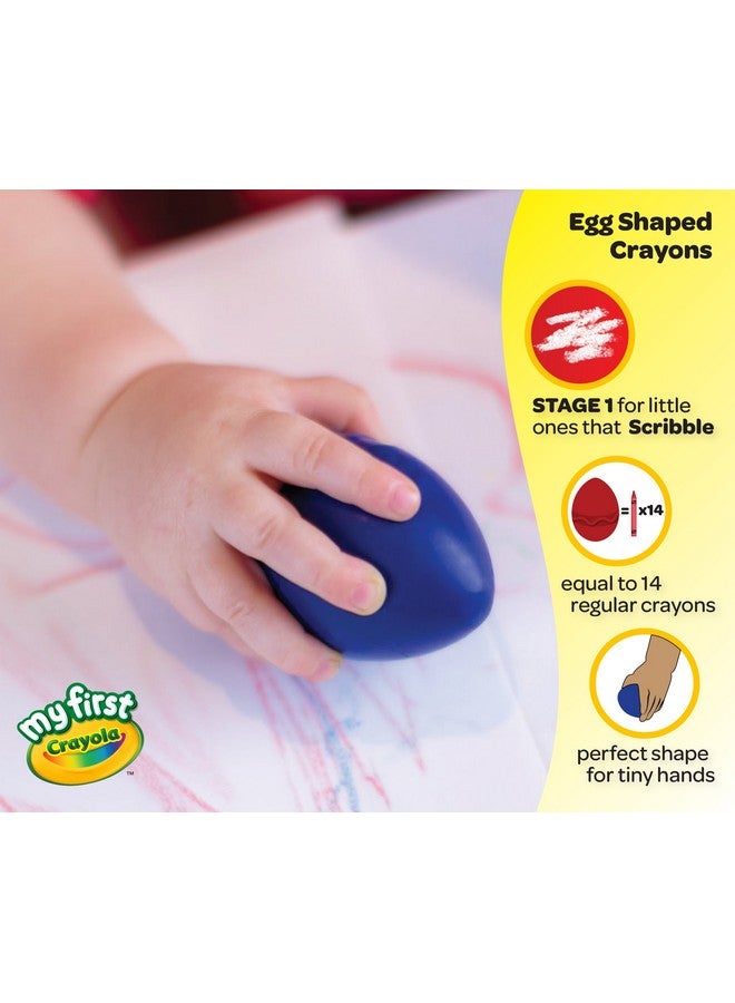 Crayola; My First Crayola; Palm-Grip Crayons; Art Tools; 6 Count; Designed for Toddlers - Image 4