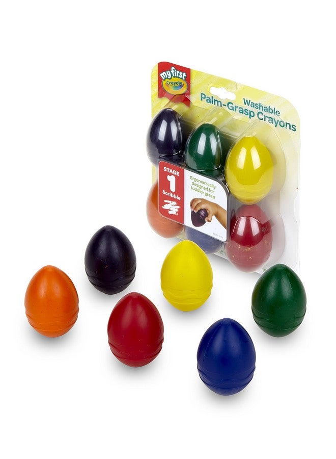Crayola; My First Crayola; Palm-Grip Crayons; Art Tools; 6 Count; Designed for Toddlers - Image 1