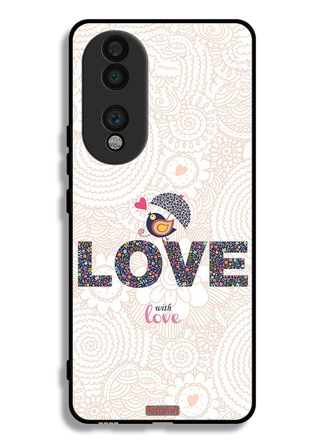 Tolwak Honor 70 Protective Case Cover Love With Love - Image 2