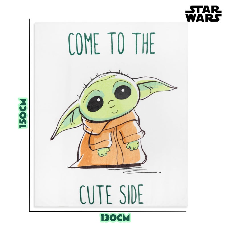 Disney Disney Stitch Fleece Blanket Super Soft Blanket Throw Bed Accessories 150 x 130 Sofa Throw Bed Blankets Baby Yoda Gifts (Green Baby Yoda) - Image 5