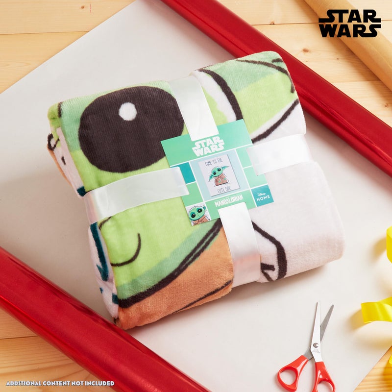 Disney Disney Stitch Fleece Blanket Super Soft Blanket Throw Bed Accessories 150 x 130 Sofa Throw Bed Blankets Baby Yoda Gifts (Green Baby Yoda) - Image 2
