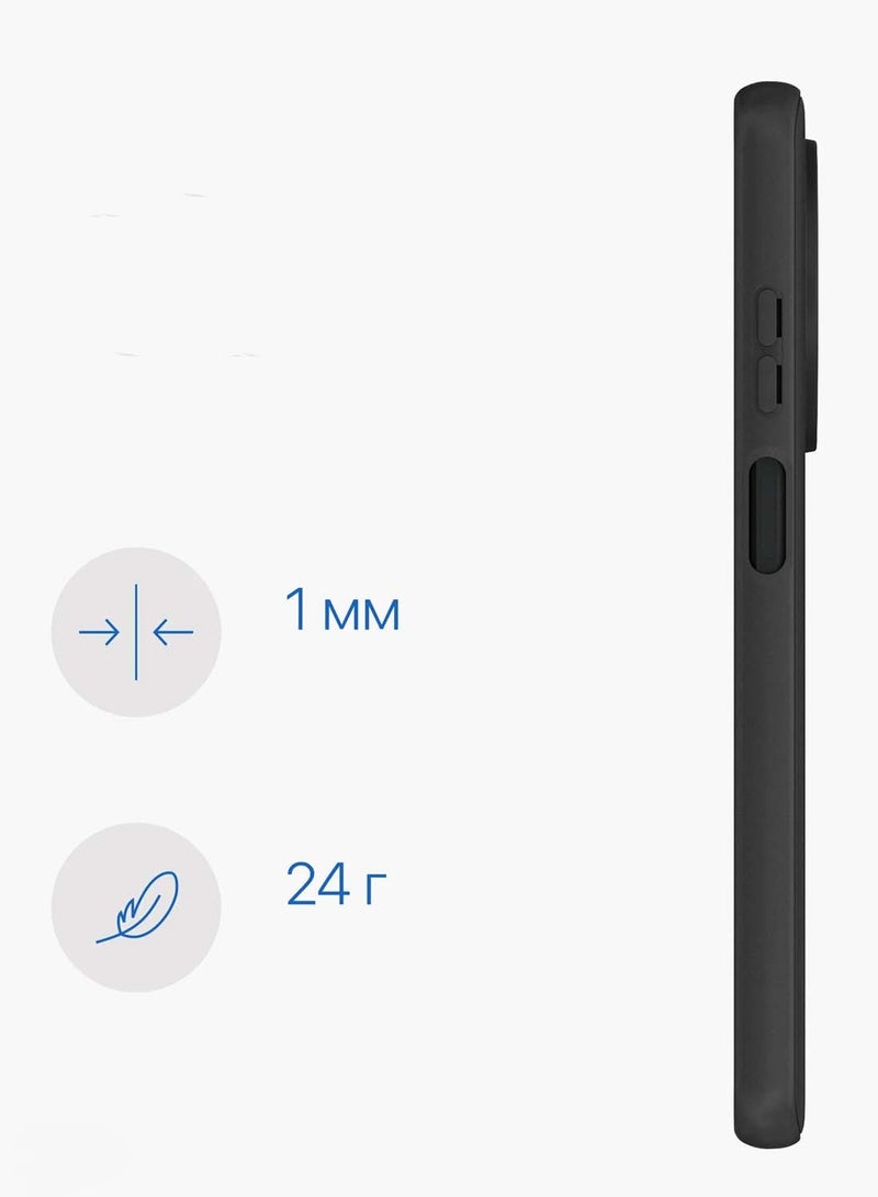 Wtech vivo Y19s 4G 2024 Premium Liquid Silicone Case Cover - Black - Image 4