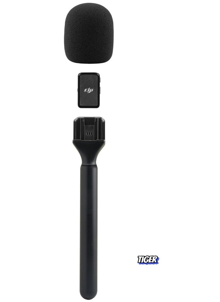 TIGER Mic Stand Holder for DJI Mic 1/2, Rode Wireless GO II, Wireless Interview Microphone Adapter Handheld Mount for Hollyland Lark M1/C1/150, Synco G1/A2, Movo & More – Versatile Mount for Wireless Mics  - Image 2