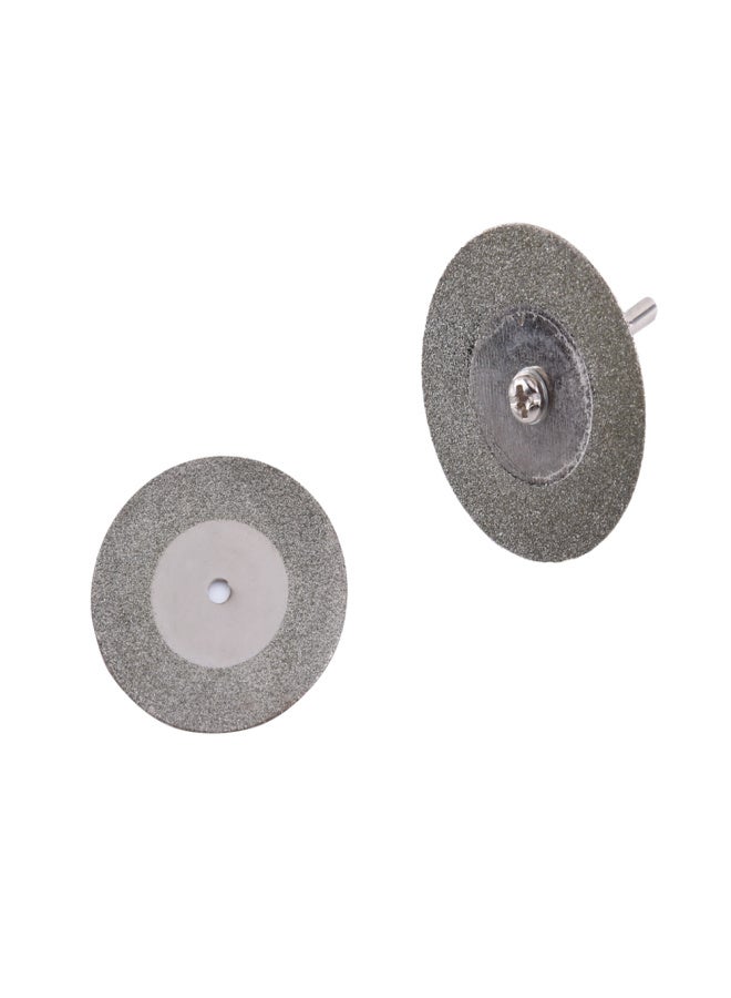 10X Mini Diamond Saw Blade Cutting Disc Rotary Wheel Grinding + 2 Mandrel  For Grinding Machine - Image 1