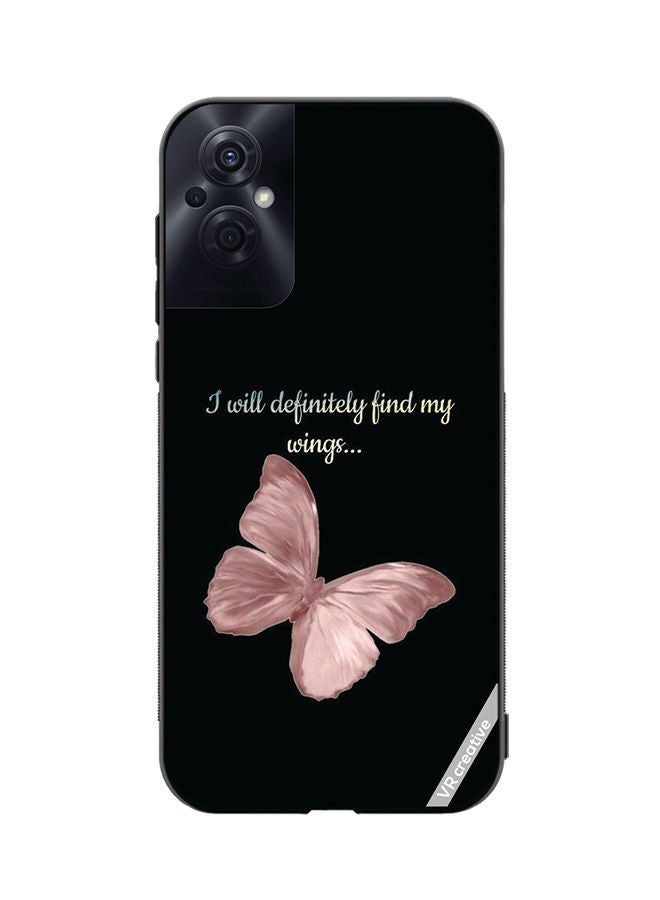 VR CREATIVE Protective Case Cover For Oppo Reno8 Z I Will Definitely Fimd My Wings Design Multicolour - Image 1