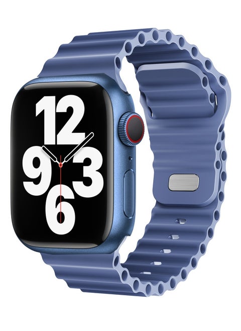 Telzeal C53 2.01 Inch Large Screen Display Smart Watch With 2 Pair Strap Wireless Charger and Flying Gyro Blue