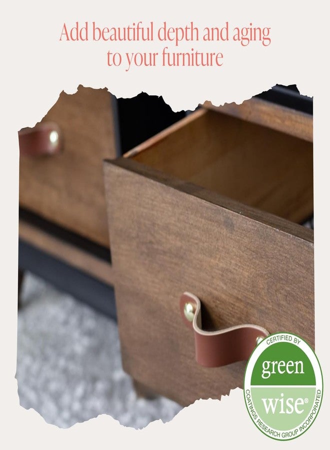 Country Chic Paint طلاء أثاث - طلاء ذو تأثيرات خاصة بنمط عتيق لطلاء الأثاث ذي الطابع الطباشيري، صبغة خشبية صديقة للبيئة، 6 خيارات ألوان - كوارتز دخاني [بني شوكولاتة] - (4 أونصة) - Image 3