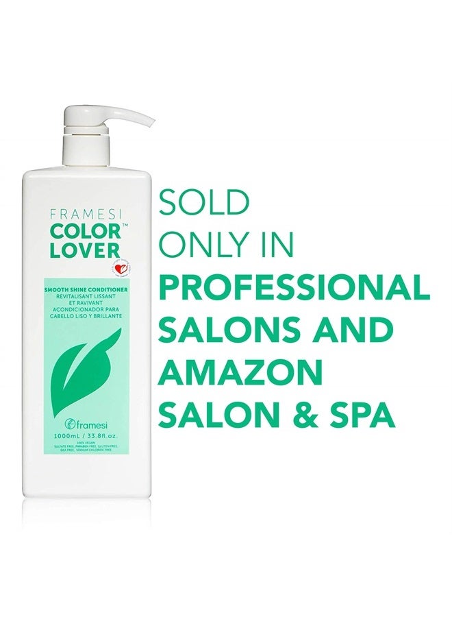 Framesi Color Lover Smooth Shine Conditioner, 33.8 fl oz, Sulfate Free Conditioner with Coconut Oil and Quinoa, Color Treated Hair - Image 5