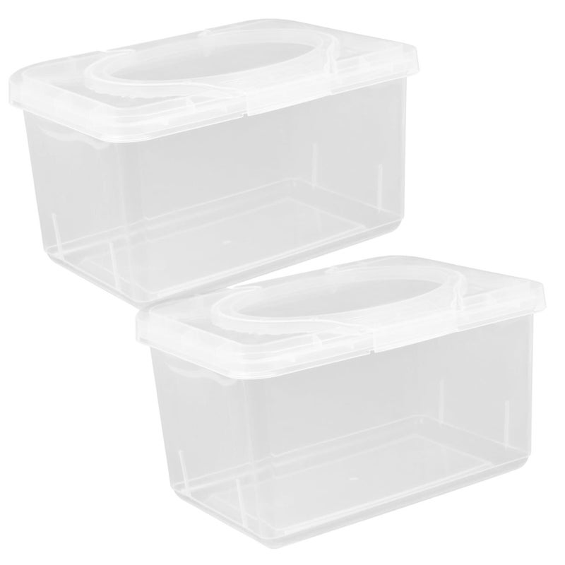 MAGICLULU 2pcs Portable Wipe Dispenser with Dust Cover for Nursery and Stroller - Image 2