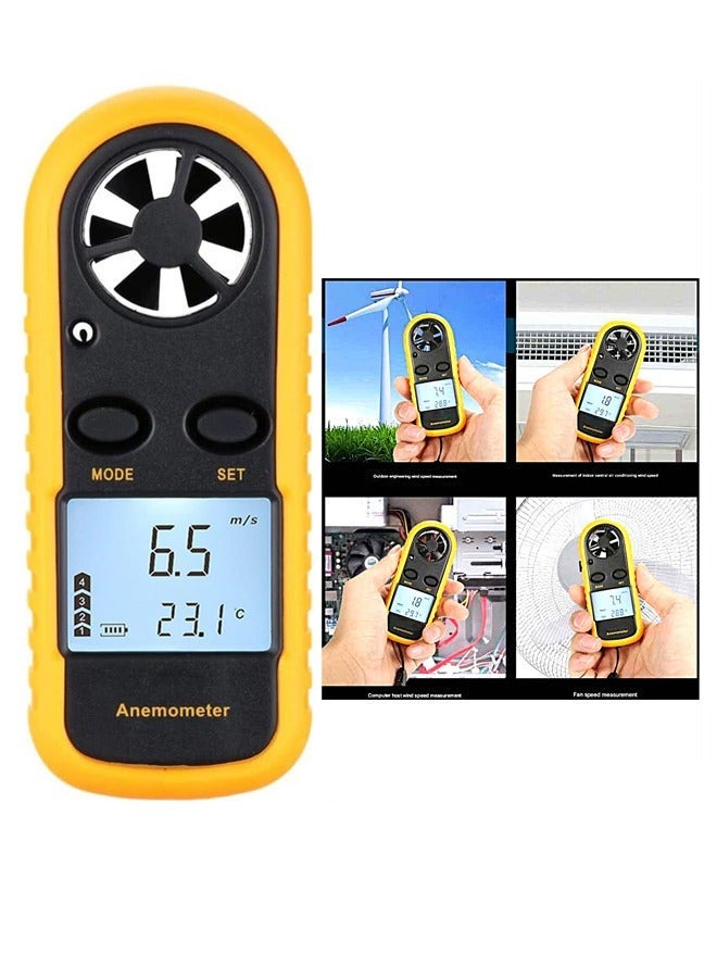 GM816 Digital Anemometer | High-precision portable wind speed and temperature measuring instrument | Suitable for air conditioning/environmental protection/flight/engineering/fan - Image 1