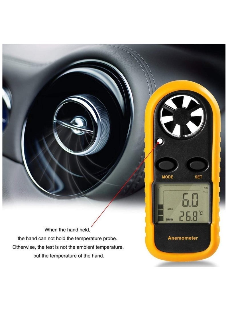 GM816 Digital Anemometer | High-precision portable wind speed and temperature measuring instrument | Suitable for air conditioning/environmental protection/flight/engineering/fan - Image 4