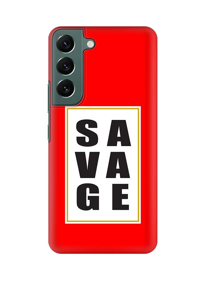 Stylizedd Case for Samsung Galaxy S22+ 5G Slim Snap Classic Series Shield Matte Finish Print - Savage - Image 1