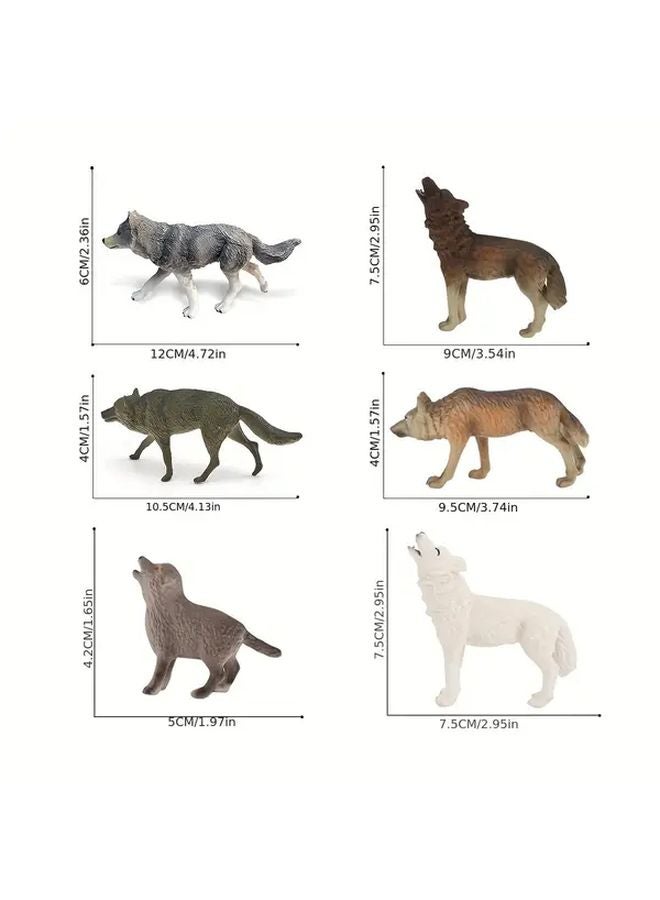 Walking Wolf Model 4162 Predatory Animal Figure Static Desktop Ornament Toy - Image 3
