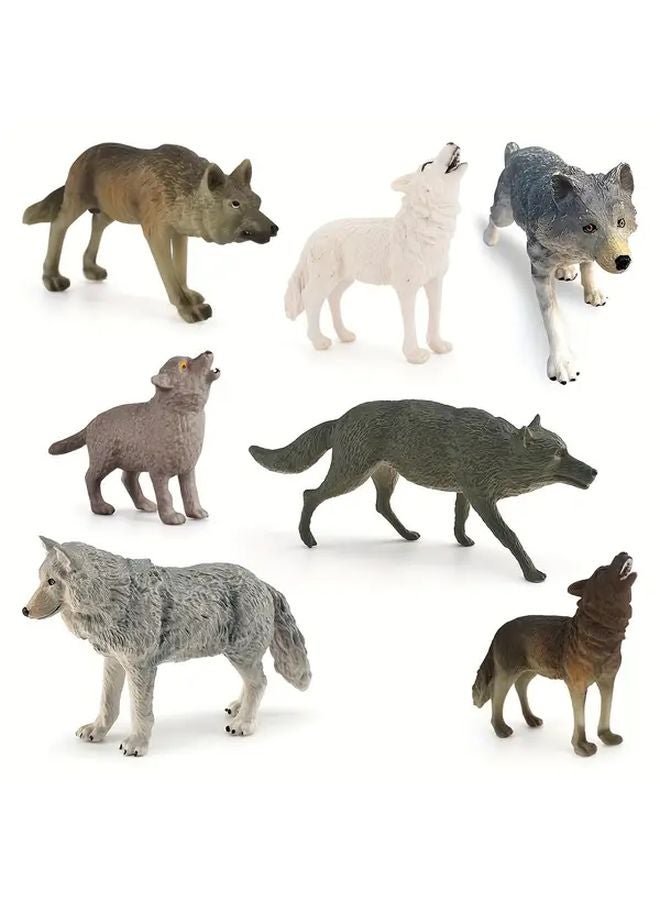 Walking Wolf Model 4162 Predatory Animal Figure Static Desktop Ornament Toy - Image 2