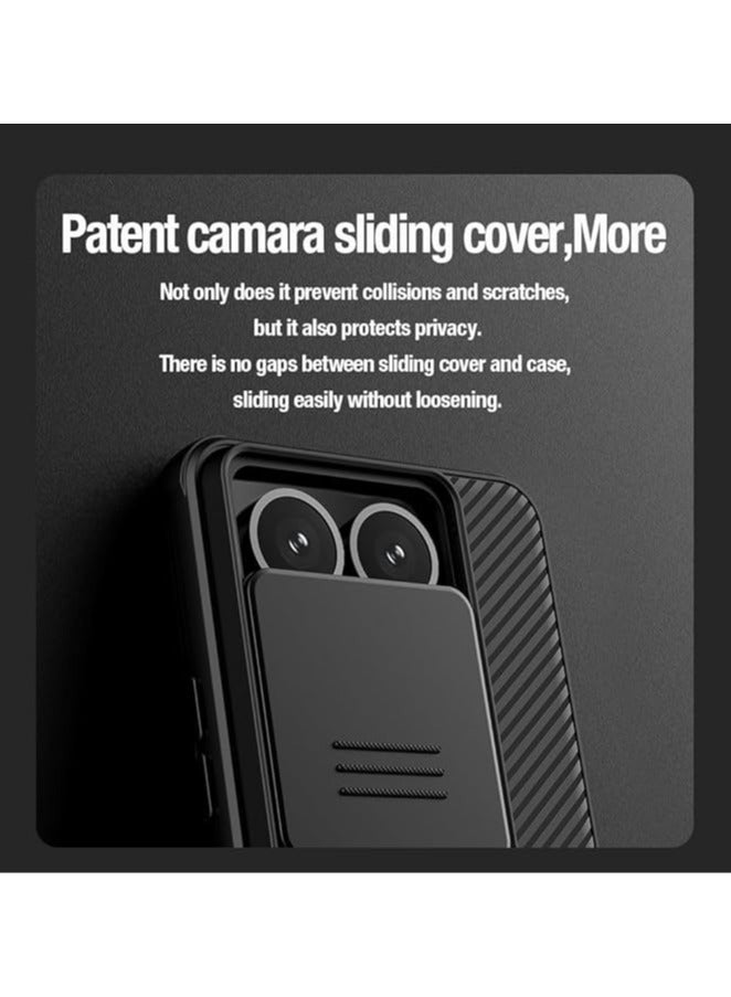general Case Compatible with Xiaomi Mi 14T Pro, Slide Cover Camera Lens Privacy Protection Case TPU Bumper Hard PC Back Cover for Mi 14T Pro - Image 2