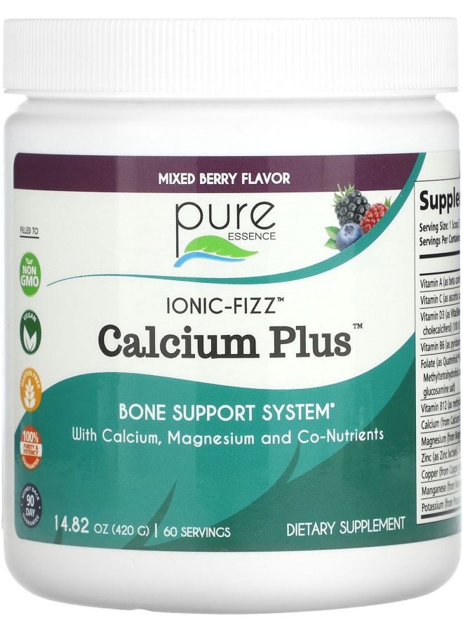 Pure Essence Ionic-Fizz Calcium Plus Mixed Berry 14.82 oz (420 g)